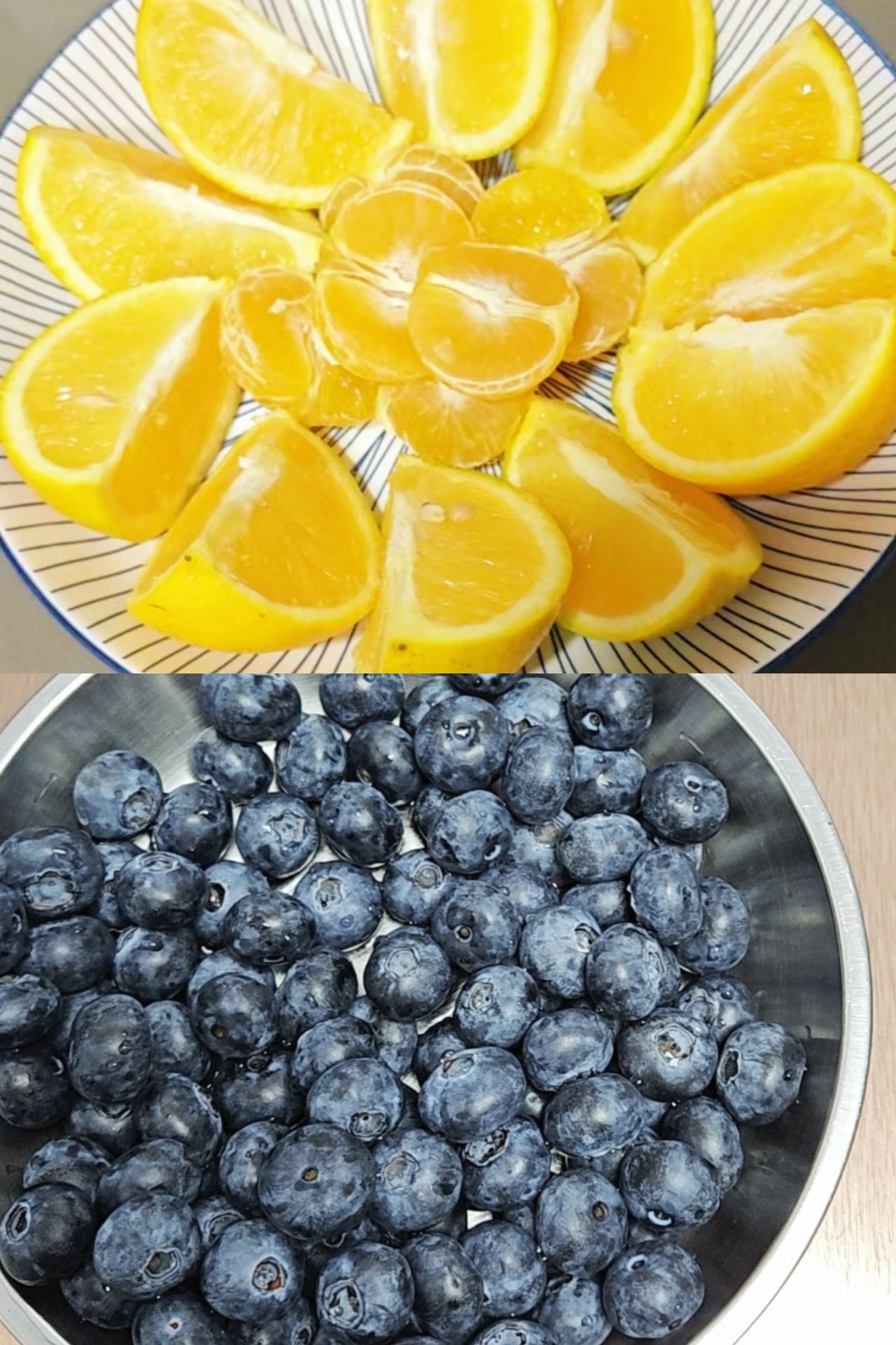 新鮮水果 橙子藍莓